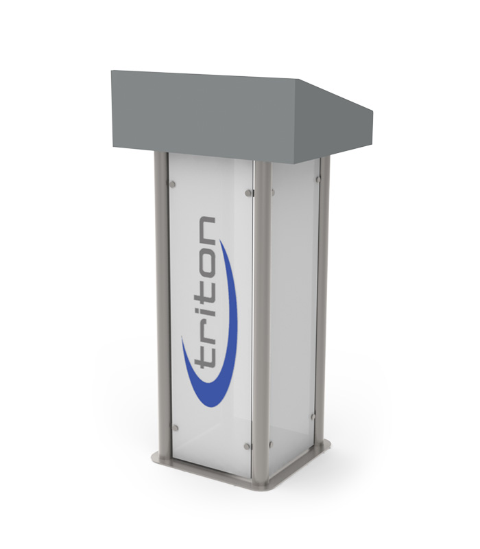 Triton Steel Wood Acrylic Lectern